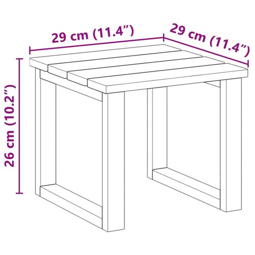 Маса 3 pcs Естествен Импрегнирано борово дърво