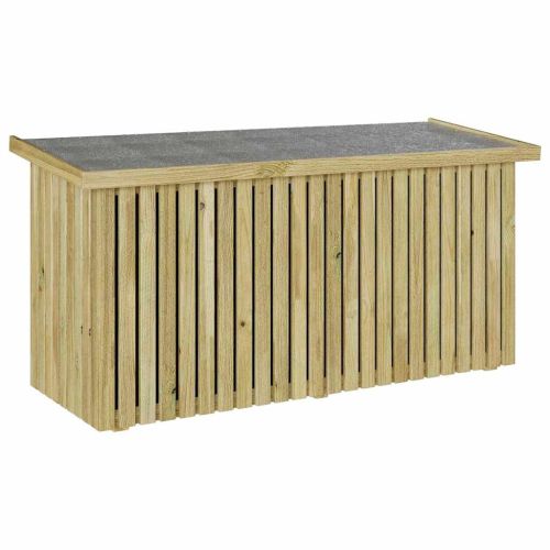 Кутия за съхранение в градината Естествен 119 x 44 x 58,5 см