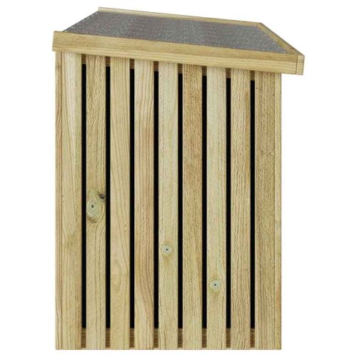 Кутия за съхранение в градината Естествен 119 x 44 x 58,5 см