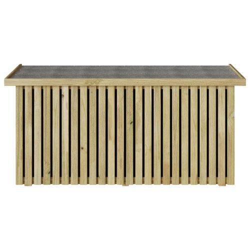 Кутия за съхранение в градината Естествен 119 x 44 x 58,5 см