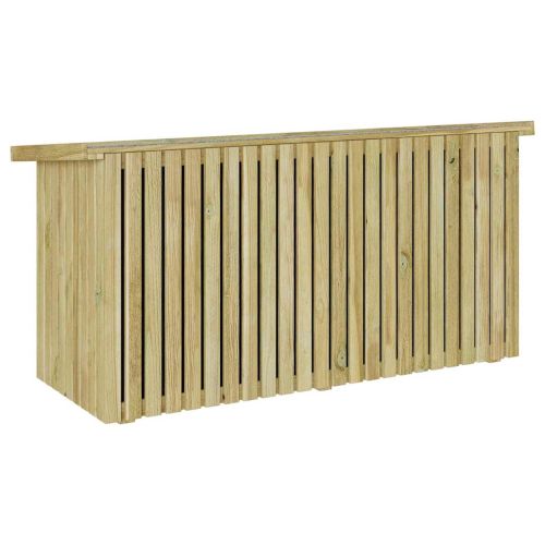 Кутия за съхранение в градината Естествен 119 x 44 x 58,5 см