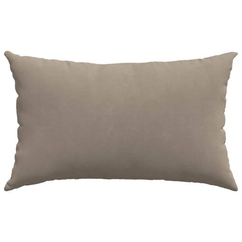 Диван възглавници 2 pcs Таупе 50 x 30 cm текстил