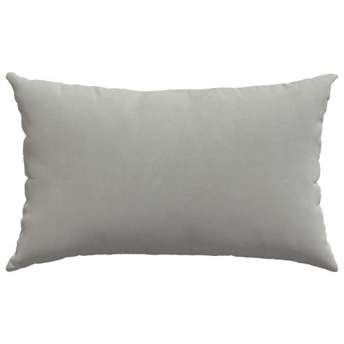Диван възглавници 2 pcs Светлосиво 50 x 30 cm текстил