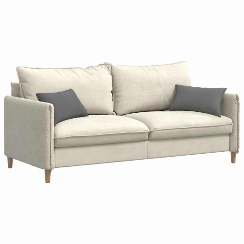 Диван възглавници 2 pcs Тъмен сив 50 x 30 cm текстил