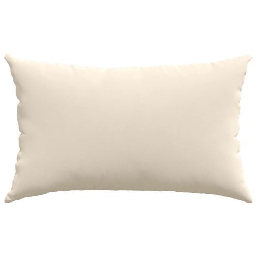 Диван възглавници 2 pcs Бежово 50 x 30 cm текстил