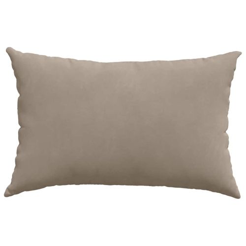 Диван възглавници 2 pcs Таупе 60 x 40 cm текстил