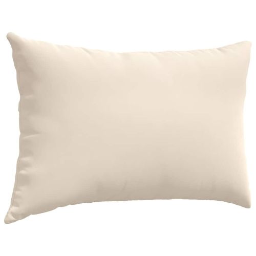 Диван възглавници 2 pcs Бежово 60 x 40 cm текстил