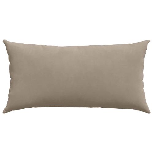 Диван възглавници 2 pcs Таупе 80 x 40 cm текстил