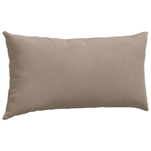 Диван възглавници 2 pcs Таупе 80 x 40 cm текстил