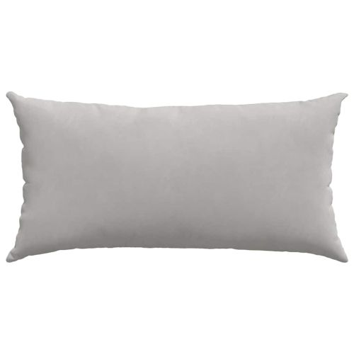Диван възглавници 2 pcs Светлосиво 80 x 40 cm текстил