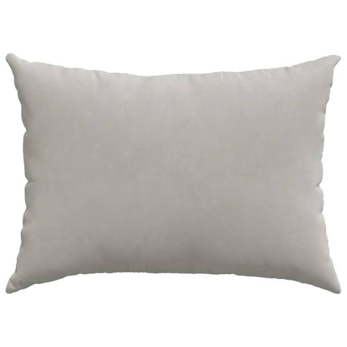 Диван възглавници 2 pcs Светлосиво 70 x 50 cm текстил