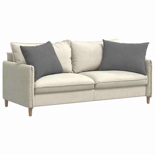 Диван възглавници 2 pcs Тъмен сив 70 x 50 cm текстил
