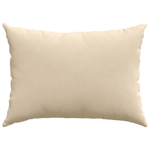 Диван възглавници 2 pcs Крем 70 x 50 cm текстил