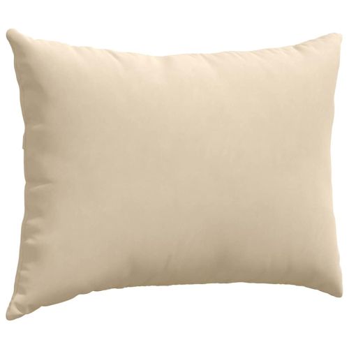 Диван възглавници 2 pcs Крем 70 x 50 cm текстил
