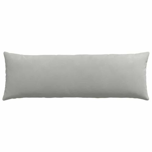 Диван възглавници 2 pcs Светлосиво 120 x 40 cm текстил