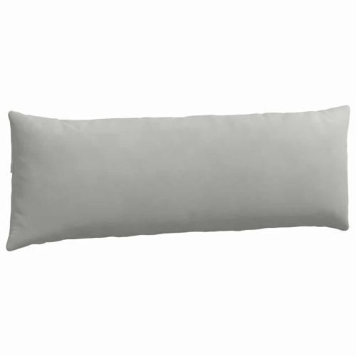 Диван възглавници 2 pcs Светлосиво 120 x 40 cm текстил
