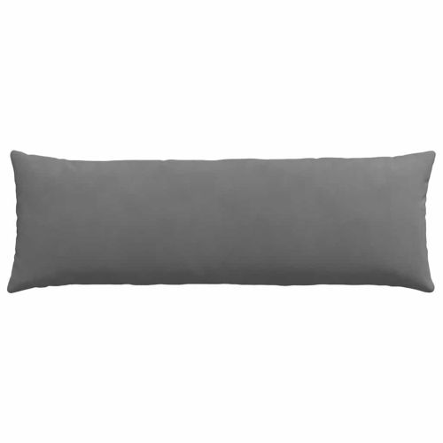 Диван възглавници 2 pcs Тъмен сив 120 x 40 cm текстил