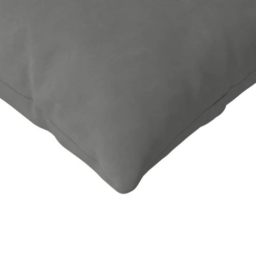 Диван възглавници 2 pcs Тъмен сив 120 x 40 cm текстил