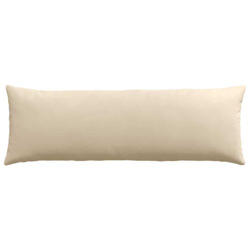 Диван възглавници 2 pcs Крем 120 x 40 cm текстил