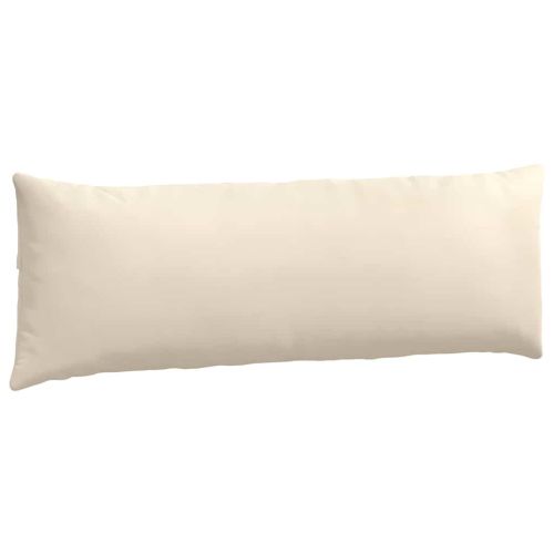 Диван възглавници 2 pcs Бежово 120 x 40 cm текстил
