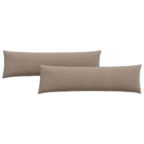 Диван възглавници 2 pcs Таупе 145 x 40 см текстил