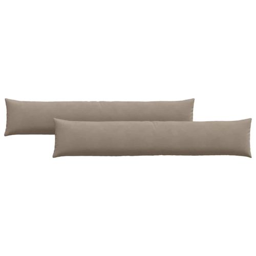 Диван възглавници 2 pcs Таупе 200 x 40 см текстил