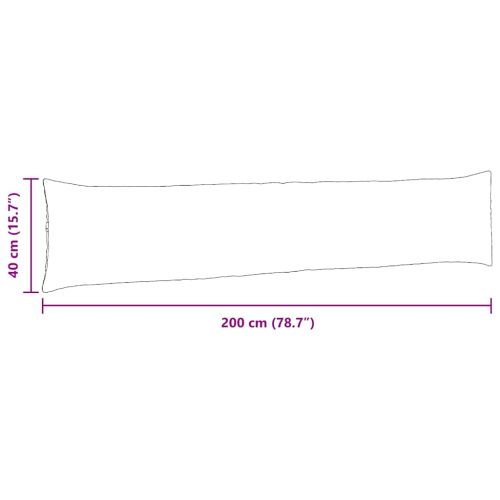 Диван възглавници 2 pcs Таупе 200 x 40 см текстил