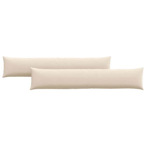 Диван възглавници 2 pcs Бежово 200 x 40 см текстил