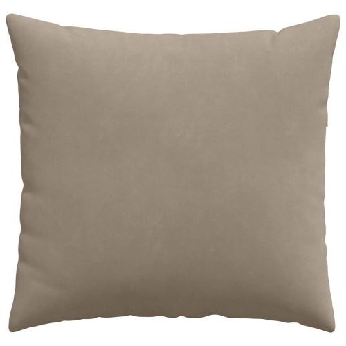 Диван възглавници 2 pcs Таупе 45 x 45 cm текстил
