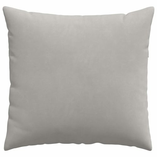 Диван възглавници 2 pcs Светлосиво 45 x 45 cm текстил
