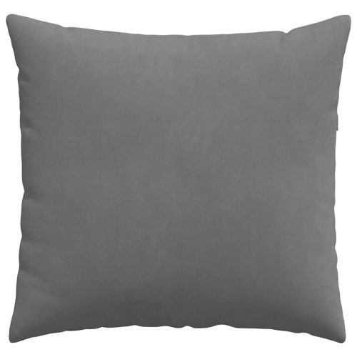 Диван възглавници 2 pcs Тъмен сив 45 x 45 cm текстил