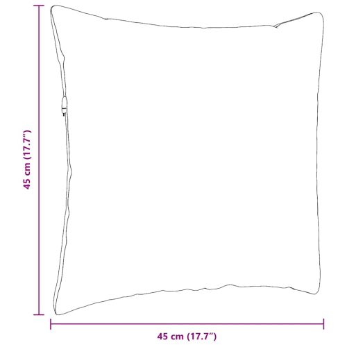 Диван възглавници 2 pcs Тъмен сив 45 x 45 cm текстил