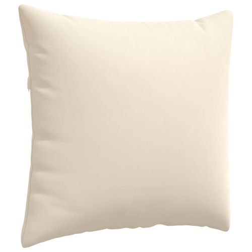 Диван възглавници 2 pcs Бежово 45 x 45 cm текстил