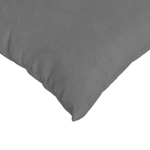 Диван възглавници 2 pcs Тъмен сив 50 x 50 cm текстил