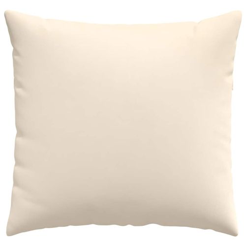 Диван възглавници 2 pcs Бежово 50 x 50 cm текстил