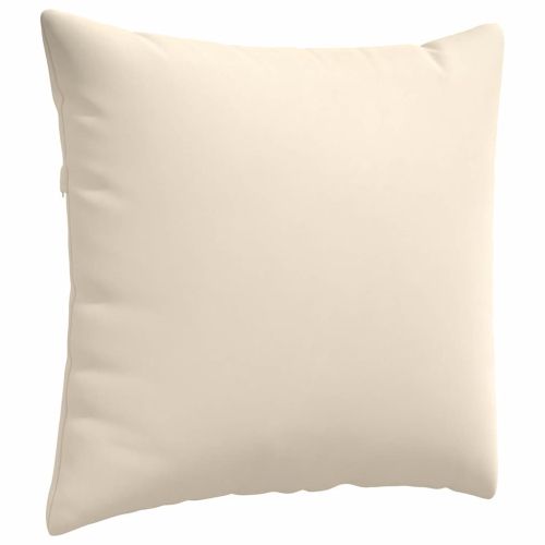 Диван възглавници 2 pcs Бежово 50 x 50 cm текстил
