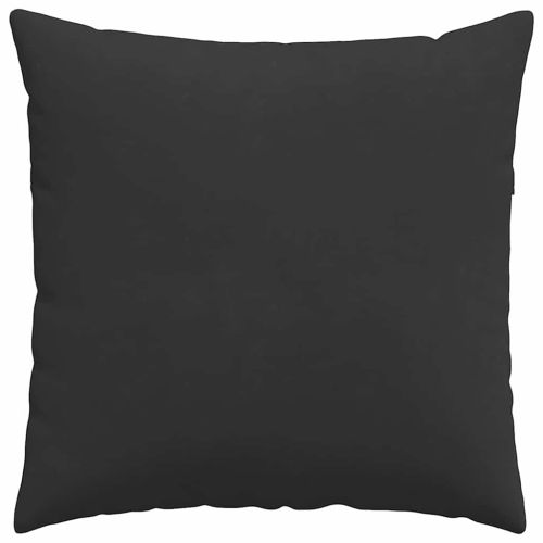 Диван възглавници 2 pcs Черно 60 x 60 cm текстил