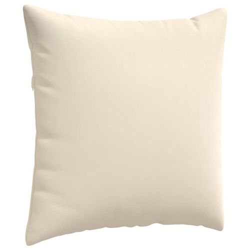 Диван възглавници 2 pcs Бежово 60 x 60 cm текстил