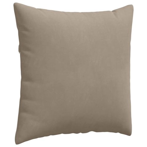 Диван възглавници 2 pcs Таупе 80 x 80 cm текстил