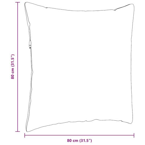 Диван възглавници 2 pcs Таупе 80 x 80 cm текстил