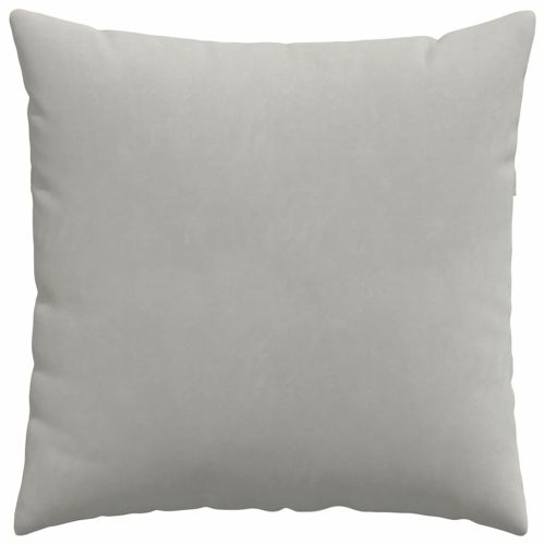 Диван възглавници 2 pcs Светлосиво 80 x 80 cm текстил