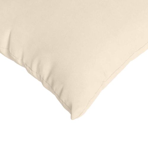 Диван възглавници 2 pcs Бежово 80 x 80 cm текстил