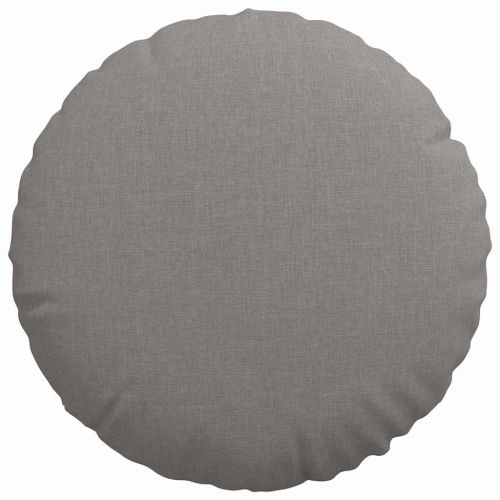 Възглавници за седалки 2 pcs Таупе Ø40 x 13 см текстил