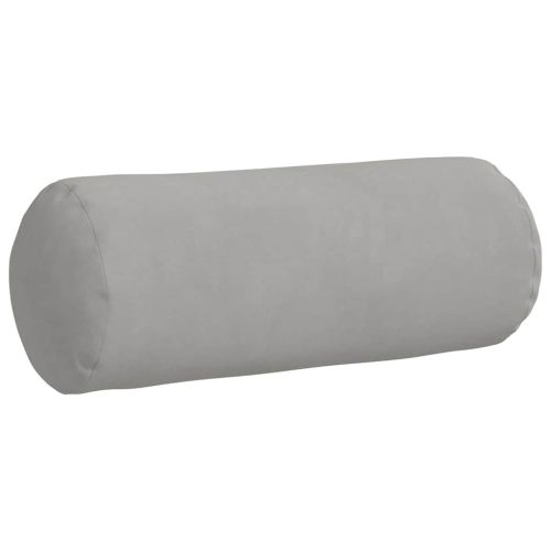 Възглавници валяци 2 pcs Светлосиво Ø 15 x 40 см