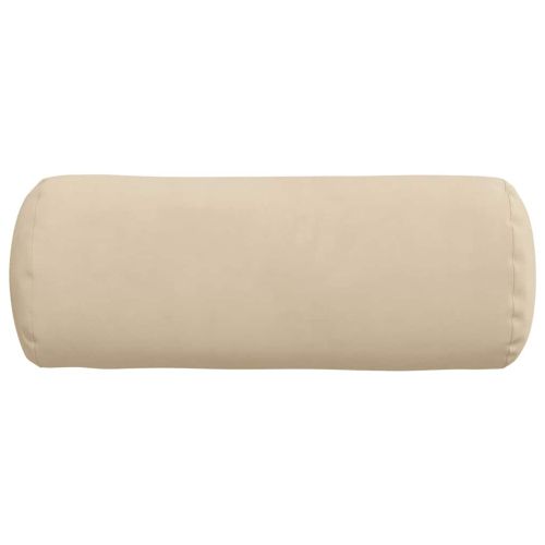Възглавници валяци 2 pcs Крем Ø 15 x 40 см Микрофибърна тъкан