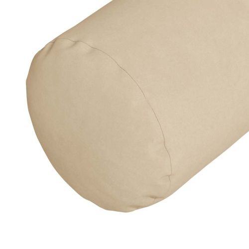 Възглавници валяци 2 pcs Крем Ø 15 x 40 см Микрофибърна тъкан