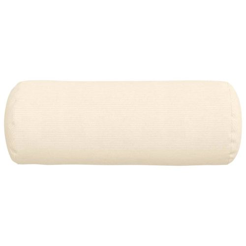 Възглавници валяци 2 pcs Крем Ø 25 x 70 см Кордюрова тъкан