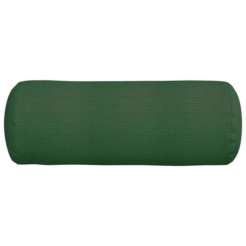 Възглавници валяци 2 pcs Тъмен зелен Ø 25 x 70 см