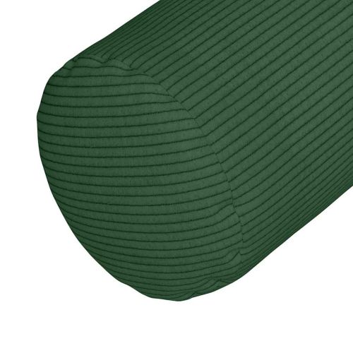 Възглавници валяци 2 pcs Тъмен зелен Ø 25 x 70 см