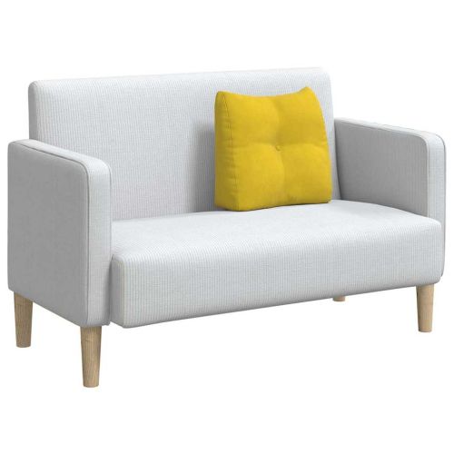 Възглавница за гръб Жълто 45 x 24 x 50 см Кадифе